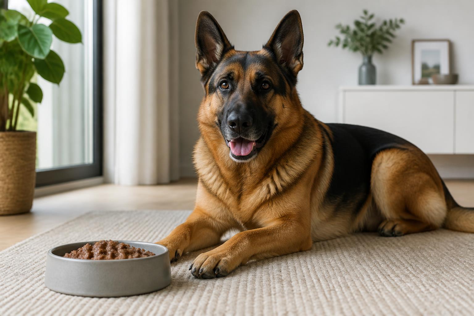 bedste hundefoder til schæfere – illustrativt billede